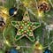 Wonderland Crafts Christmas Star Bead Embroidery on Wood Kit